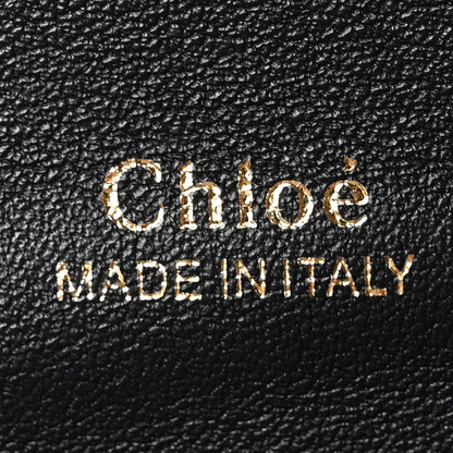 Chloe Calfskin Crocodile Embossed Small Aby Lock Full Blue 6 of 10