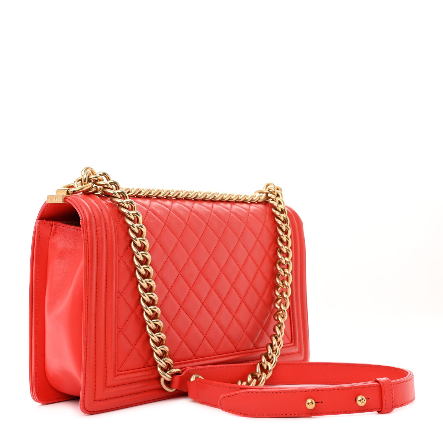 Chanel Calfskin Quilted New Medium Boy Flap Red 3 of 14