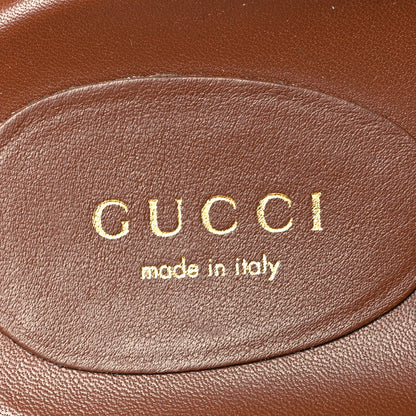 Gucci New Denim GG Monogram Angelina Platform 55mm Slide Sandals 37.5 Blue Tea 7 of 8