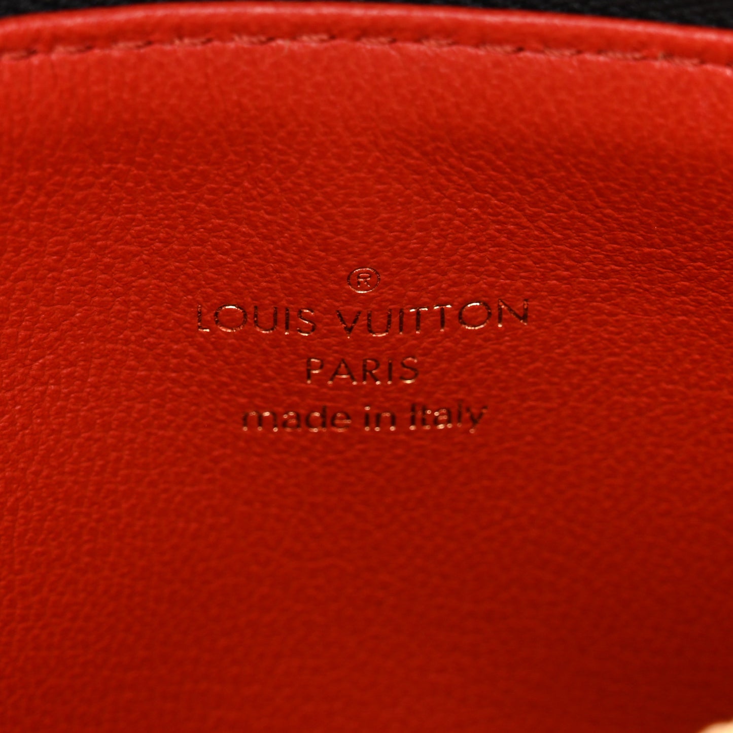 Lambskin Embossed Monogram Coussin BB Black