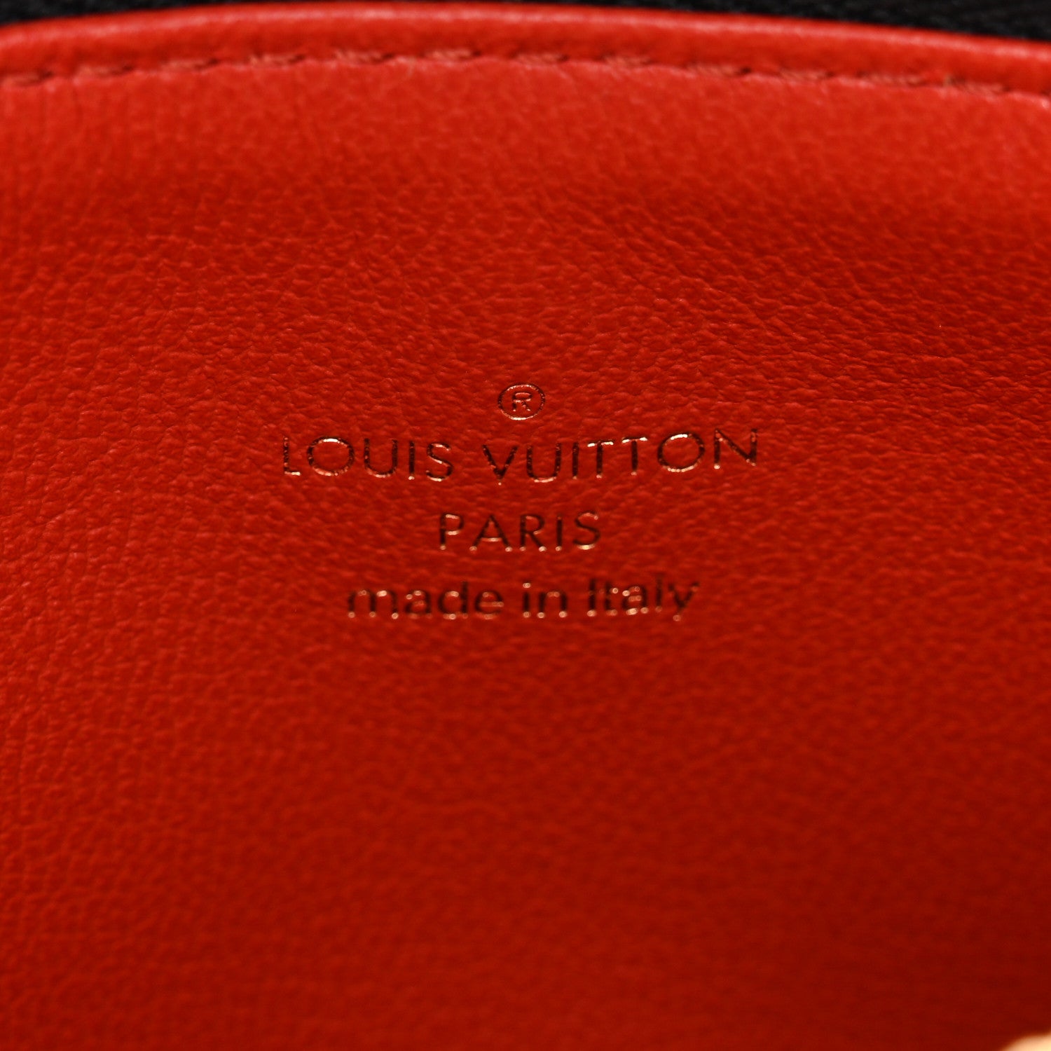 Louis Vuitton Lambskin Embossed Monogram Coussin BB Black 6 of 9