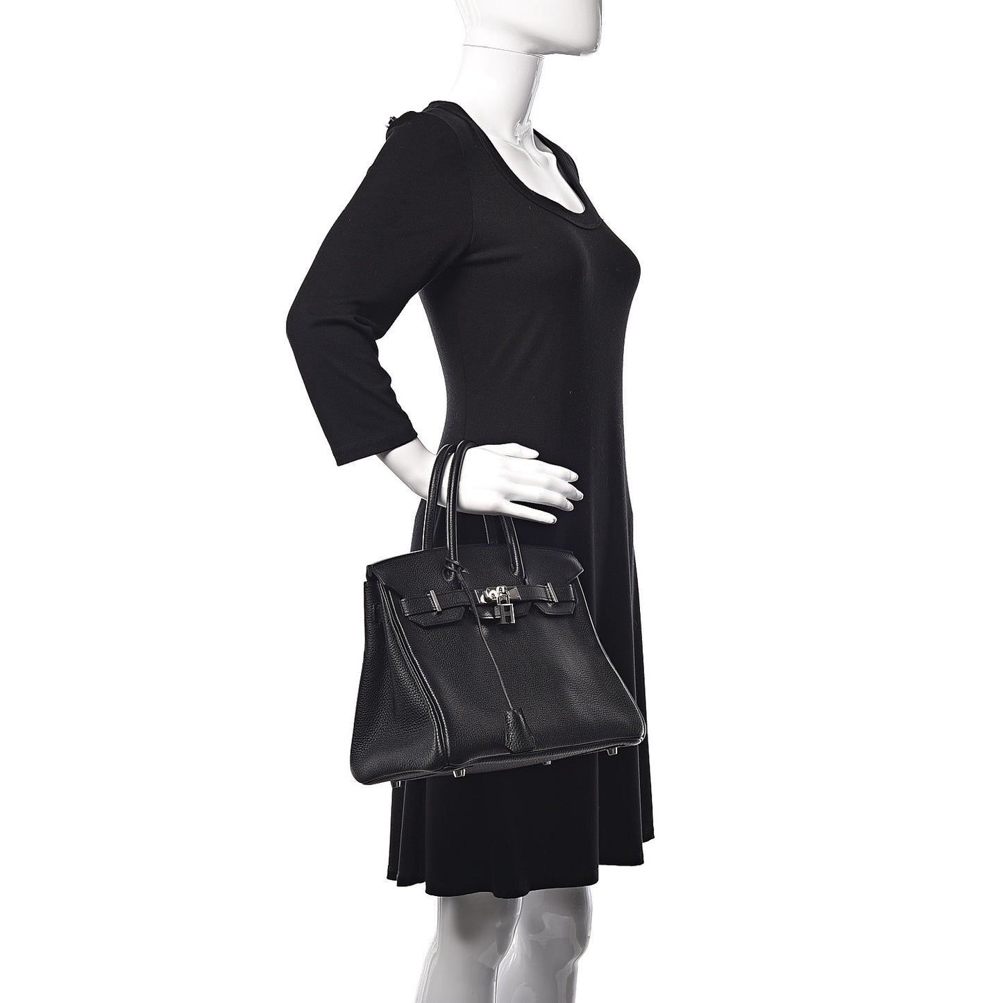 Taurillon Clemence Birkin 30 Black