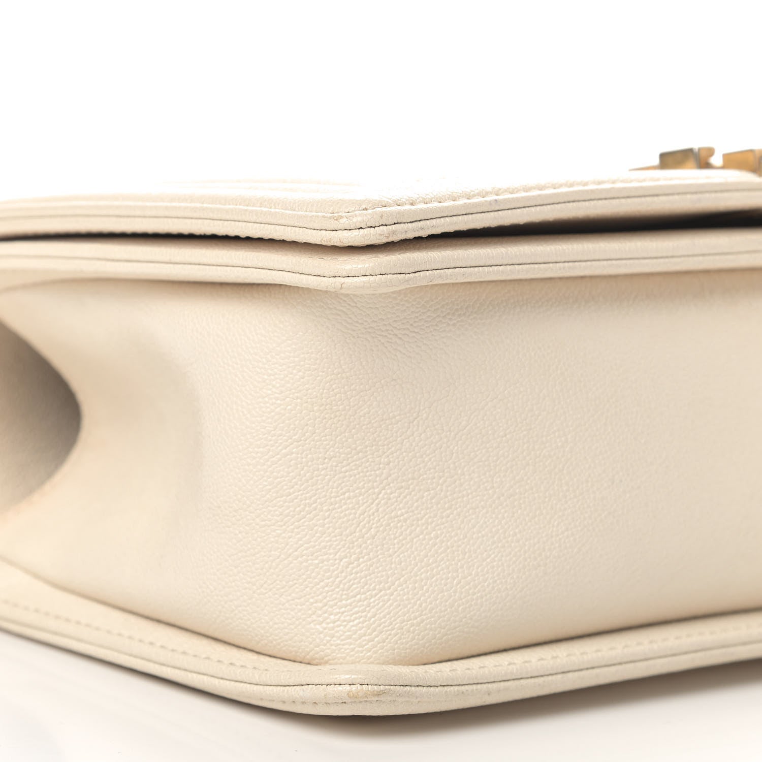 Chanel Caviar Quilted Medium Boy Flap Ivory 5 of 12