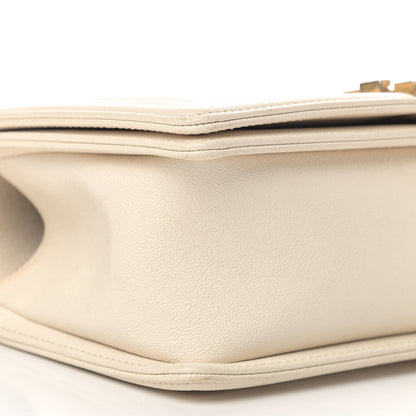 Chanel Caviar Quilted Medium Boy Flap Ivory 5 of 12