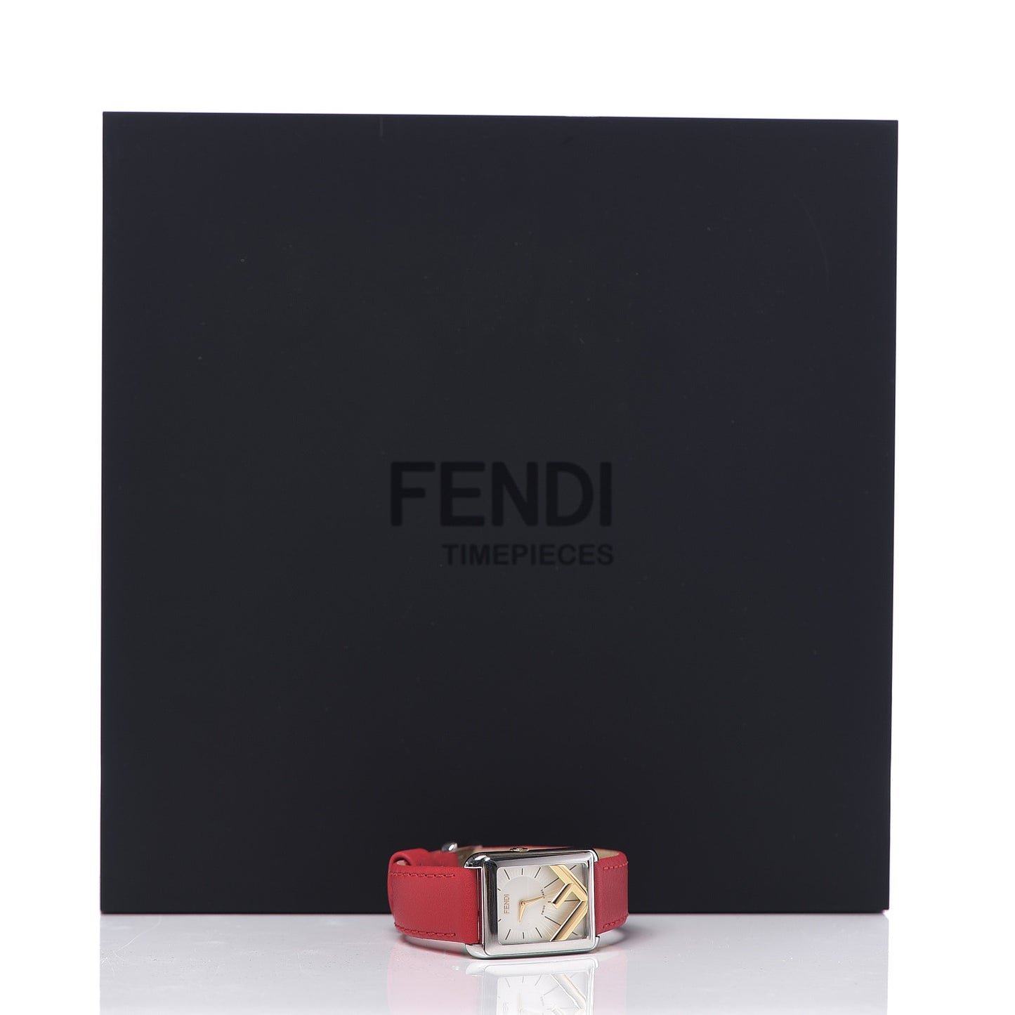 Stainless Steel Calfskin 22mm Run Away Quartz Watch Red