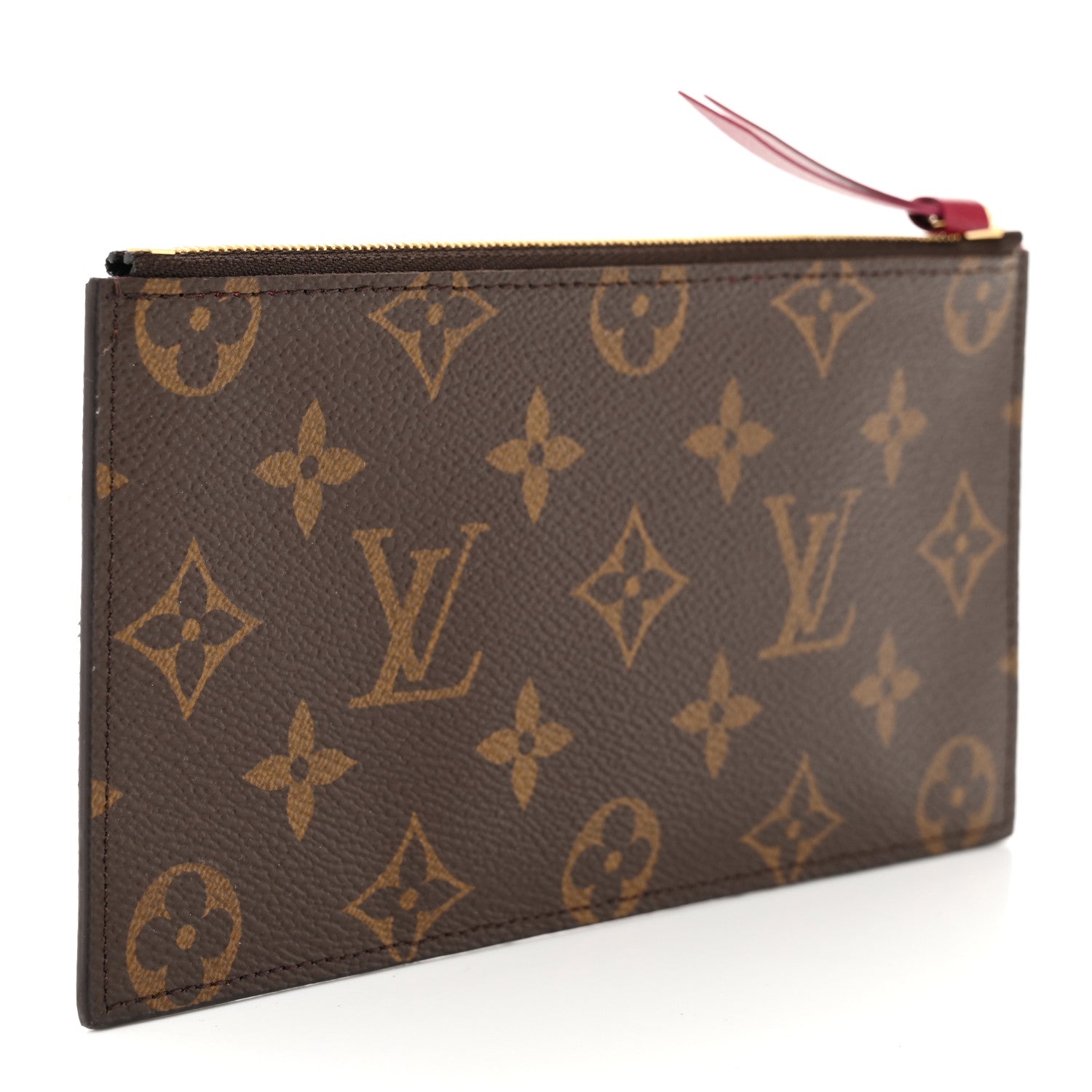 Louis Vuitton Monogram Felicie Chain Wallet Zippered Insert Fuchsia 3 of 6