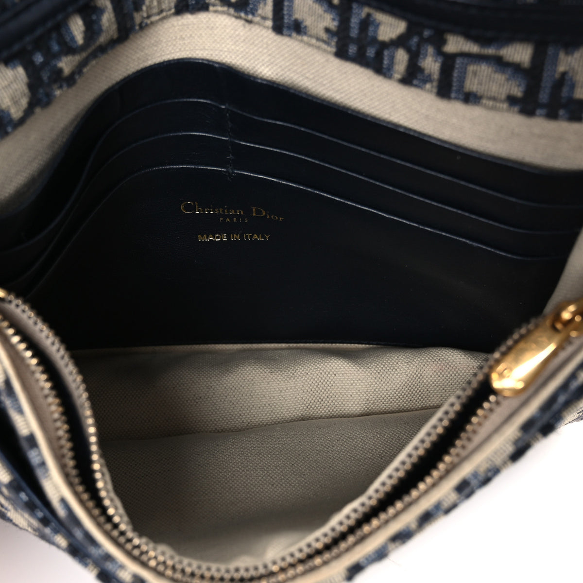 Oblique Saddle Chain Pouch Blue