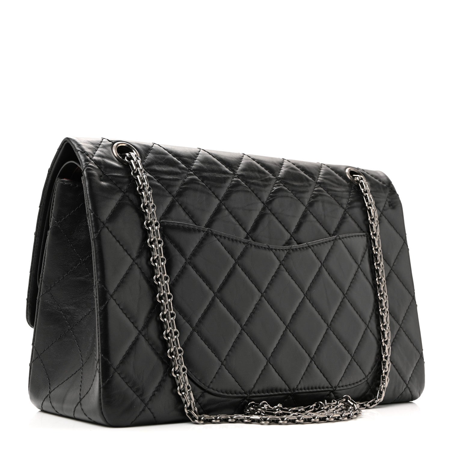 Chanel Aged Calfskin Quilted 2.55 Reissue 227 Flap Black 7 of 28