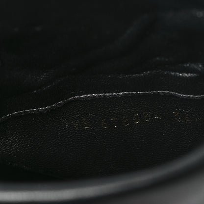Saint Laurent Calfskin Liz 85 Wedge Booties 36.5 Black 8 of 8