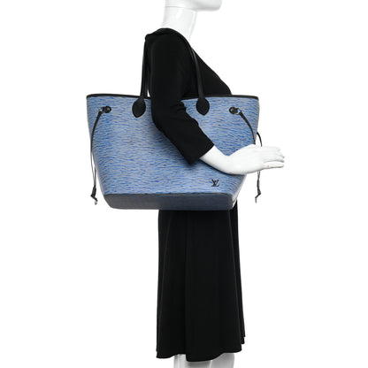 Louis Vuitton Epi Neverfull MM Denim Light 2 of 10