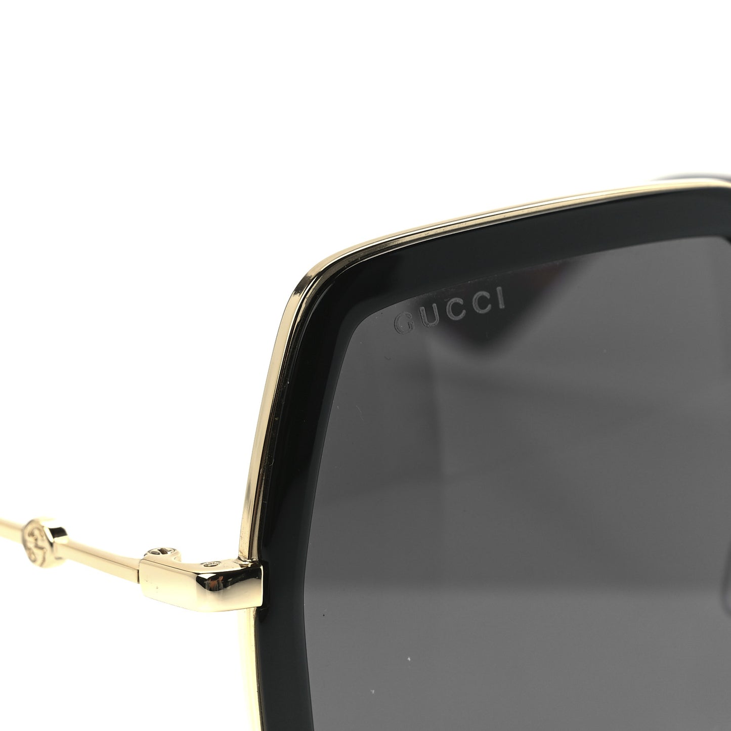Acetate Oversize Square Frame GG0106S Sunglasses Black