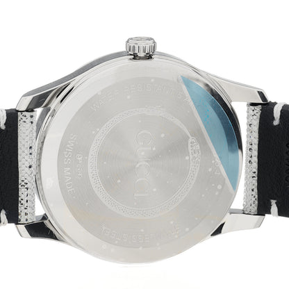 Gucci Stainless Steel Calfskin 38mm G-Timeless GG Hologram Quartz Watch 4 of 4