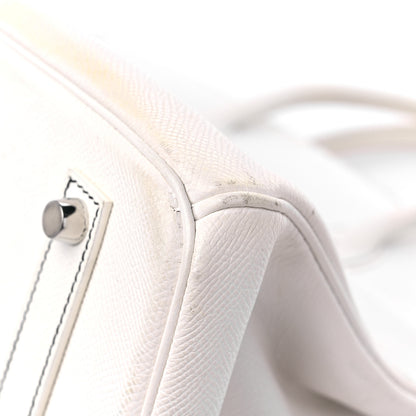 Hermes Epsom Horseshoe Birkin 35 White 11 of 16