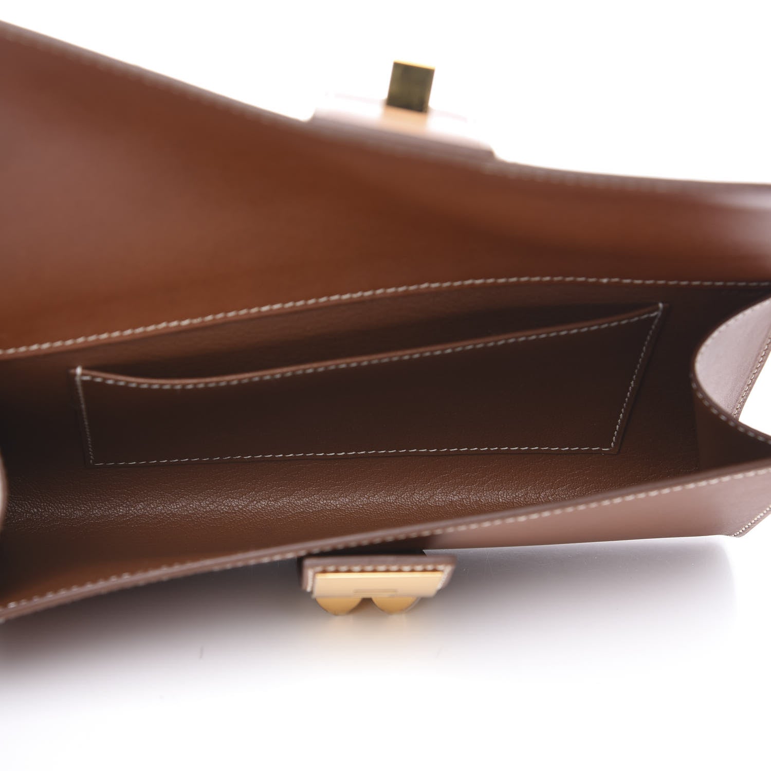 Hermes Tadelakt Medor Clutch Fauve 7 of 11