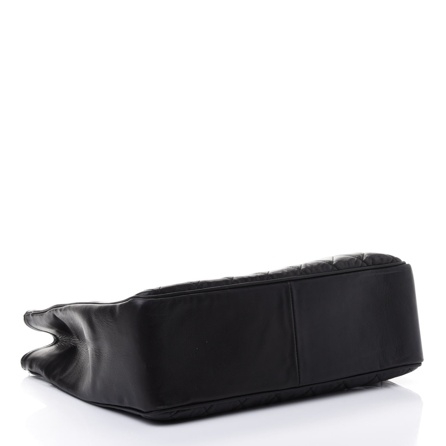 Chanel Lambskin Quilted Shopping Tote Black 3 of 4