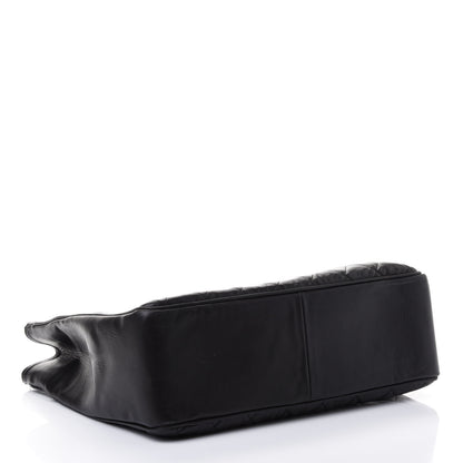 Chanel Lambskin Quilted Shopping Tote Black 3 of 4