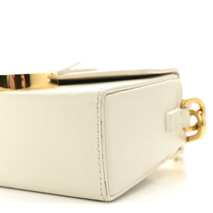 Christian Dior Smooth Calfskin 30 Montaigne Box Bag White 10 of 11