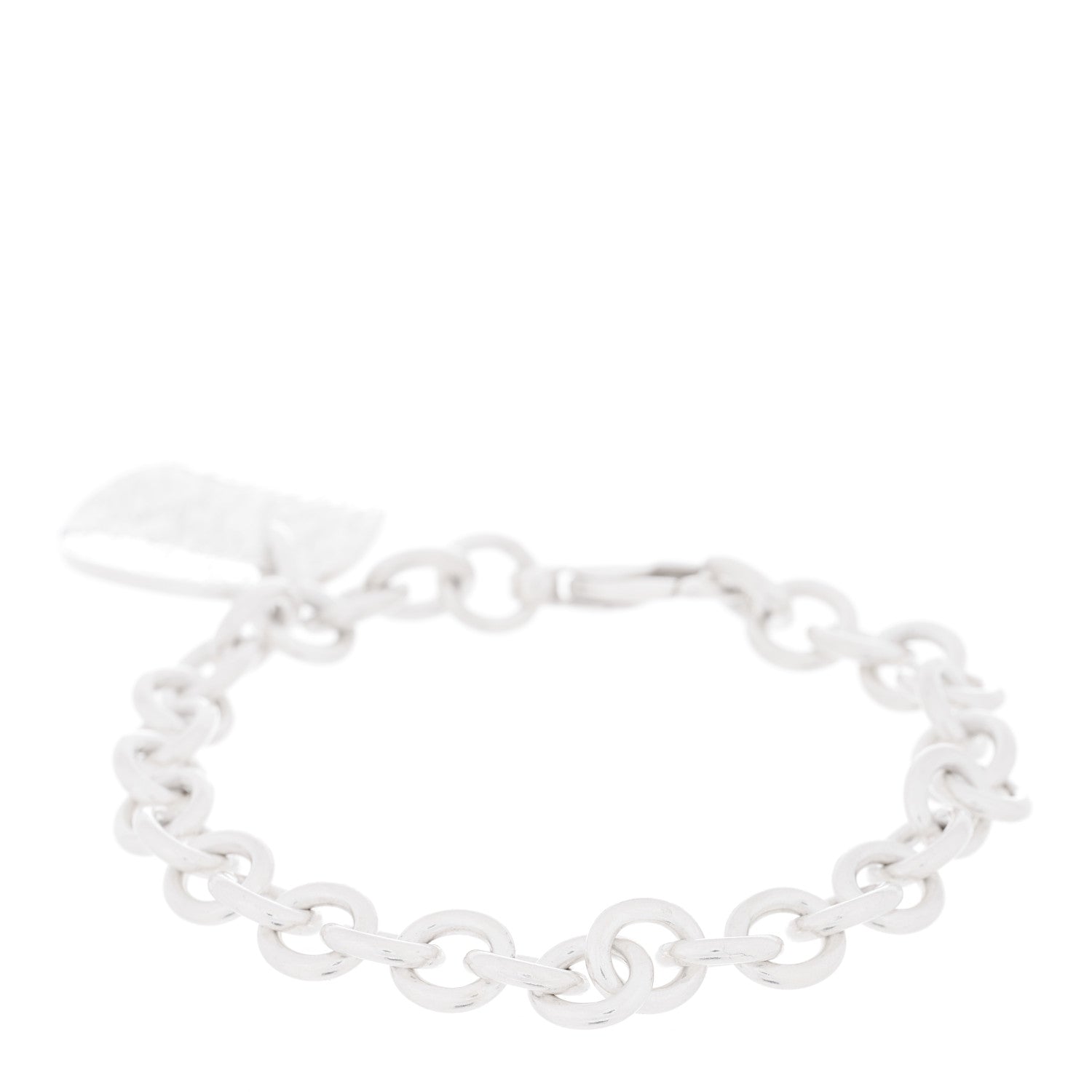 Tiffany Sterling Silver Notes Round Tag Charm Bracelet 2 of 3