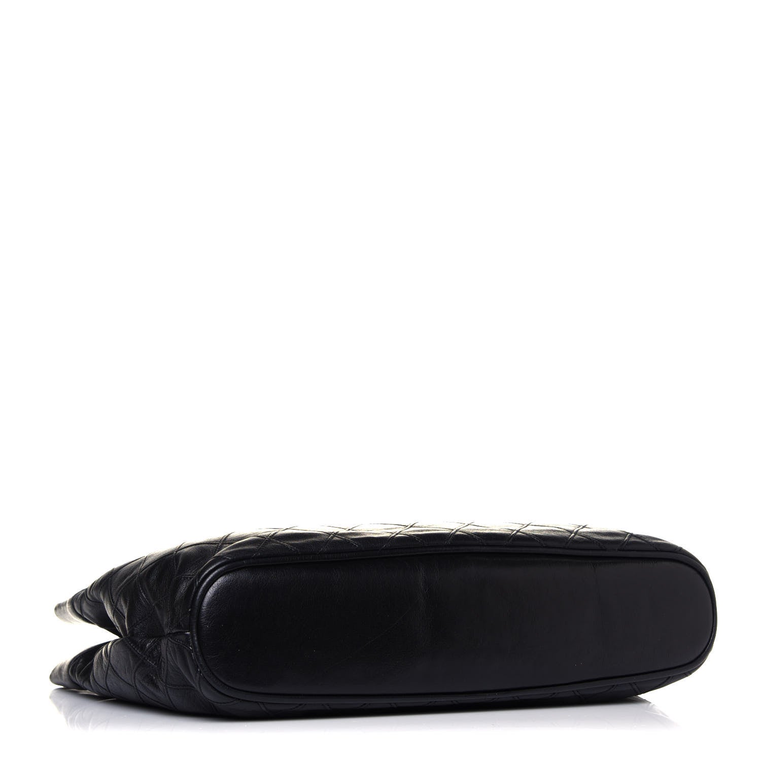 Chanel Lambskin Stitched Shopper Tote Black 7 of 21