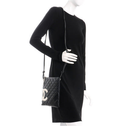 Chanel Calfskin Cambon Flat Messenger Black 2 of 13