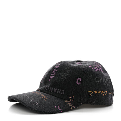 Chanel Denim Mood Cap Hat Black 1 of 9
