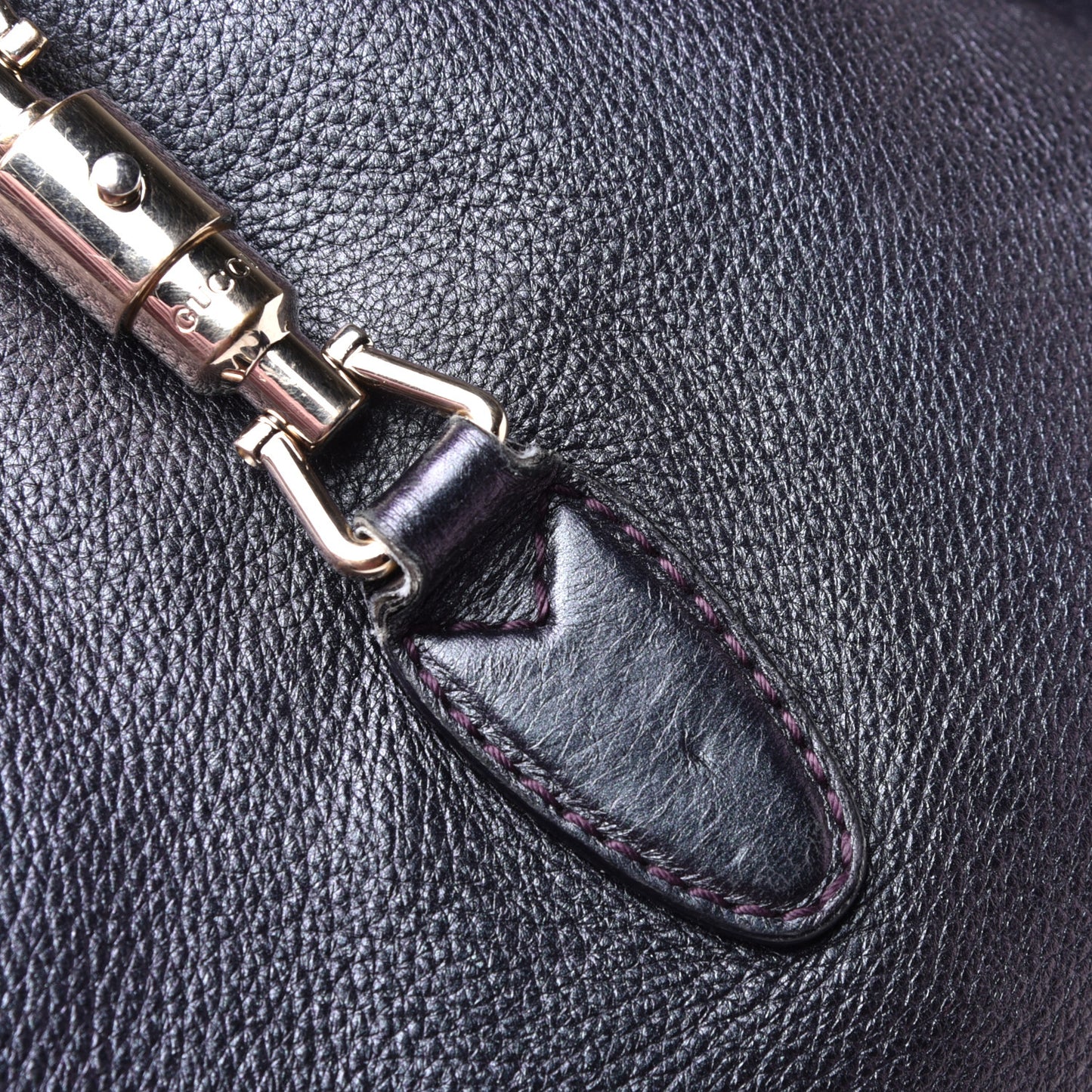 Metallic Calfskin Large New Jackie Shoulder Bag Blue