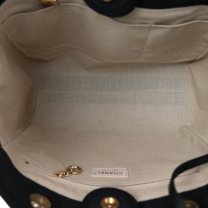 Chanel Mixed Fibers Small Deauville Tote Black 6 of 12