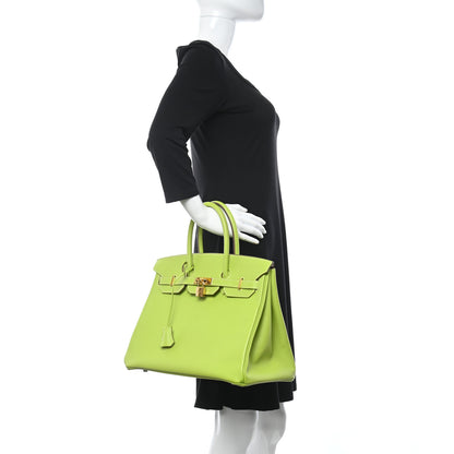 Hermes Epsom Candy Birkin 35 Kiwi Lichen 2 of 15