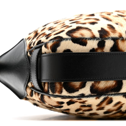 Celine Furry Goatskin Leopard Medium Romy Shoulder Bag Natural Black 17 of 25