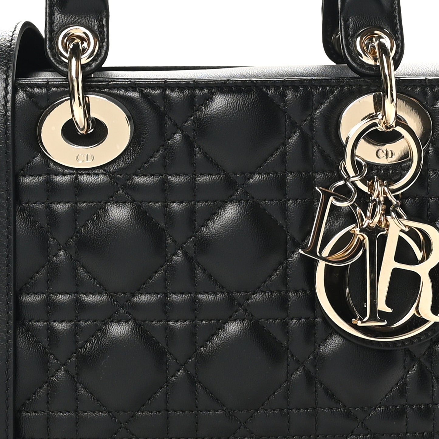 Lambskin Cannage Small My ABCDior Lady Dior Black