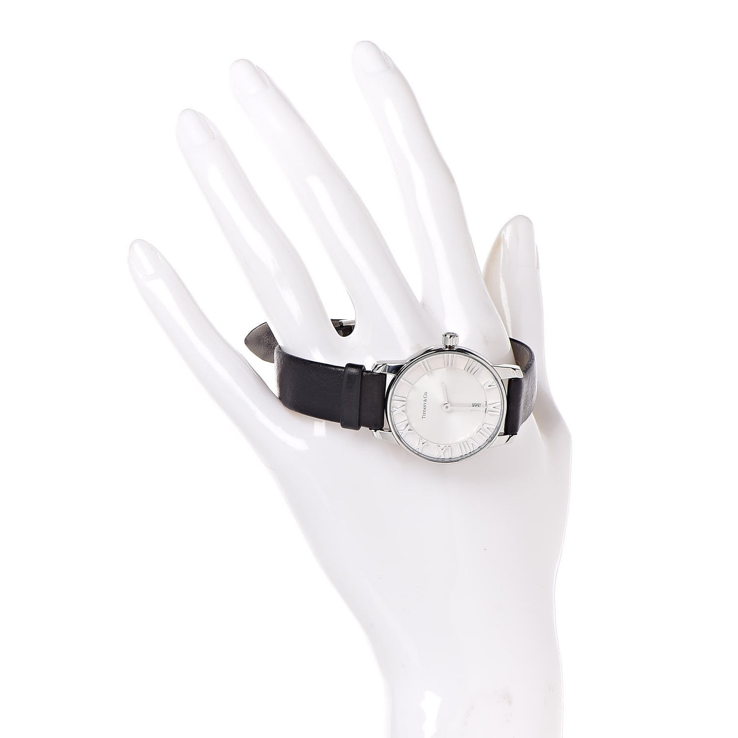 Stainless Steel Calfskin 29mm Atlas 2-Hand Quartz Watch