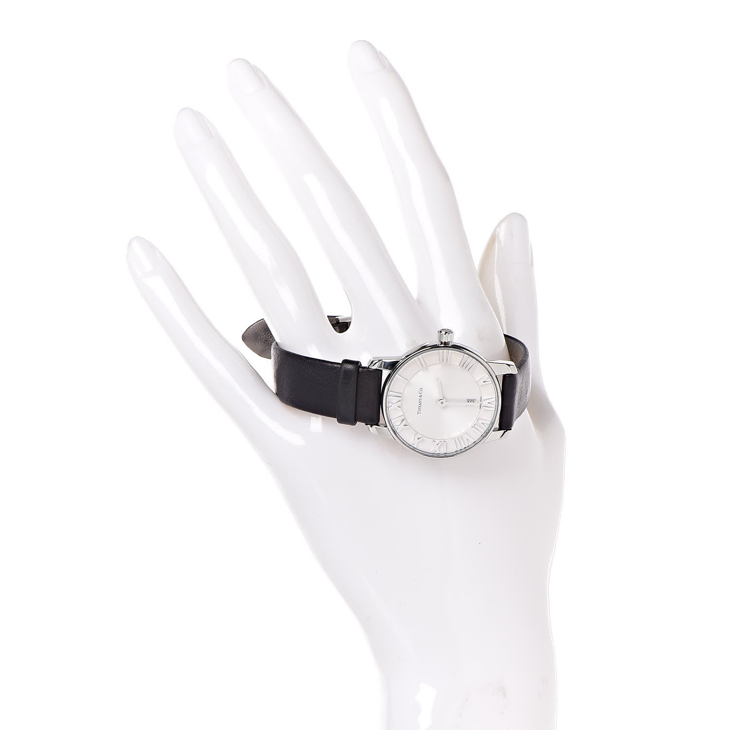 Tiffany Stainless Steel Calfskin 29mm Atlas 2-Hand Quartz Watch 2 of 10
