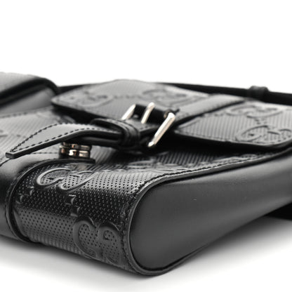 Gucci Calfskin GG Tennis Embossed 2 Detachable Pouch Belt Bag Black 11 of 11
