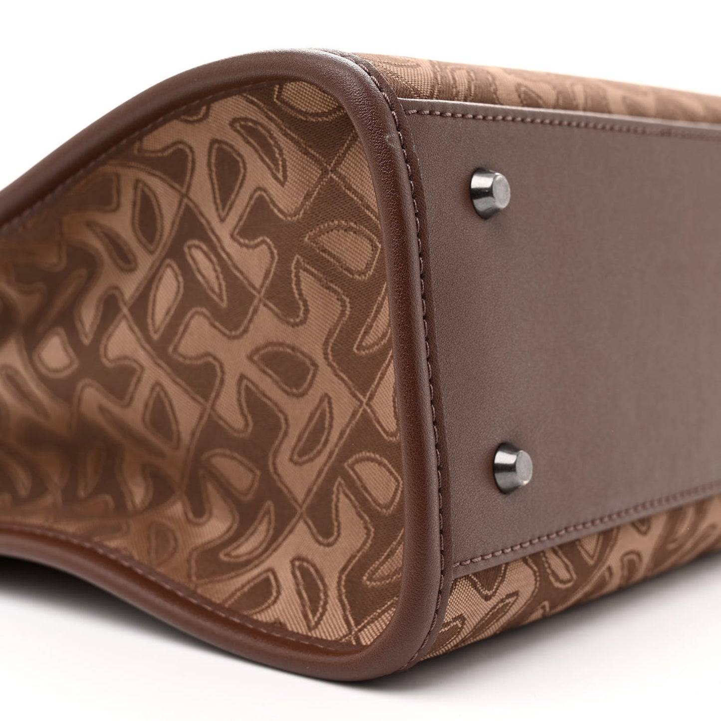 Monogram Jacquard Medium Shopping Bag Tan