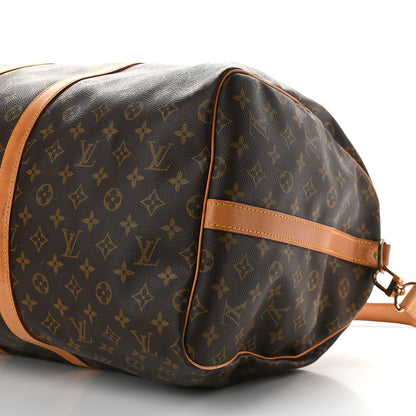 Louis Vuitton Monogram Keepall Bandouliere 55 10 of 13