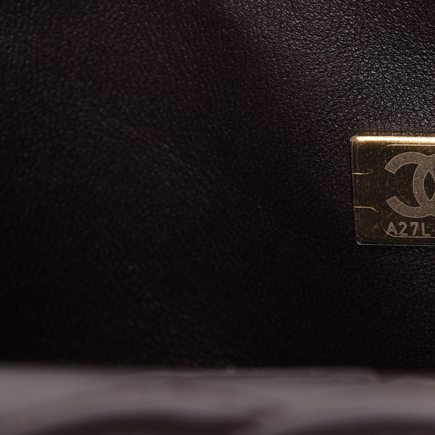 Lambskin Quilted Small Double Flap Brown