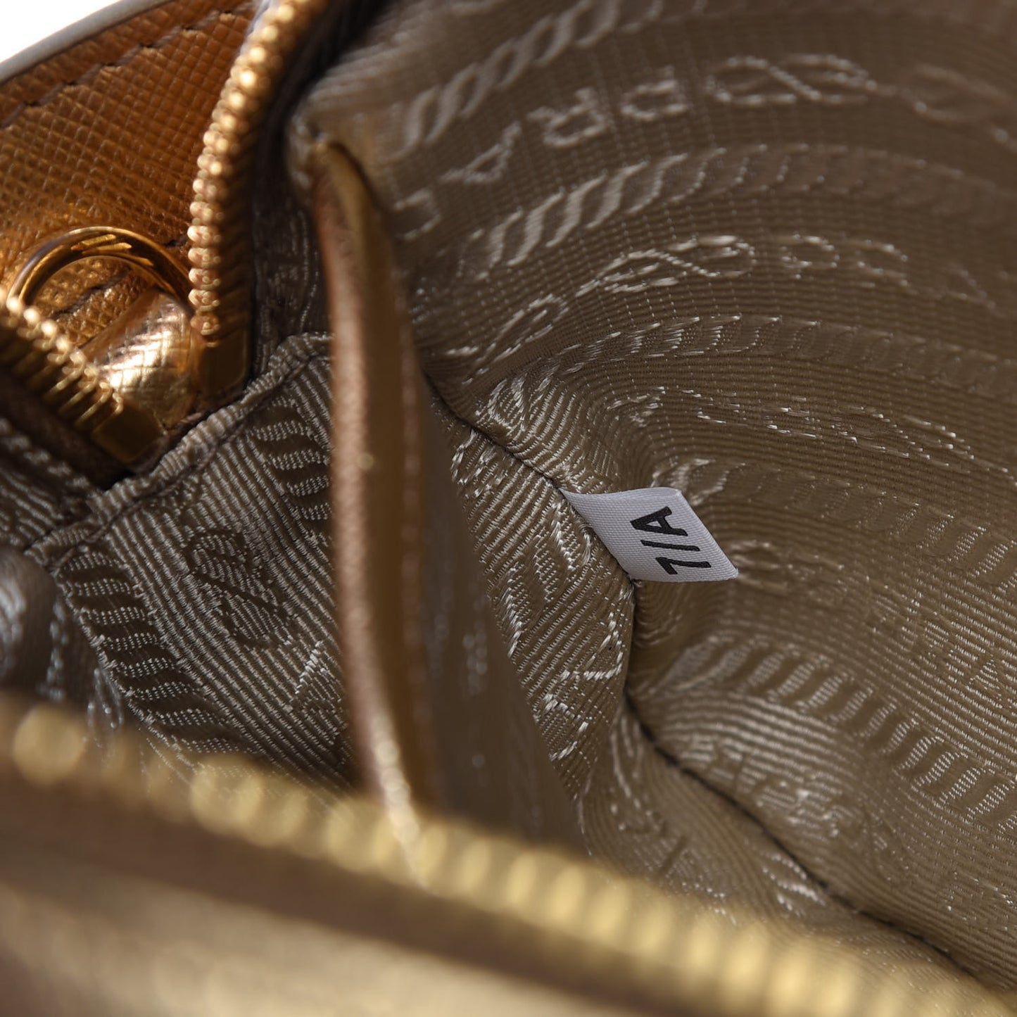 Metallic Saffiano Belt Bag Gold