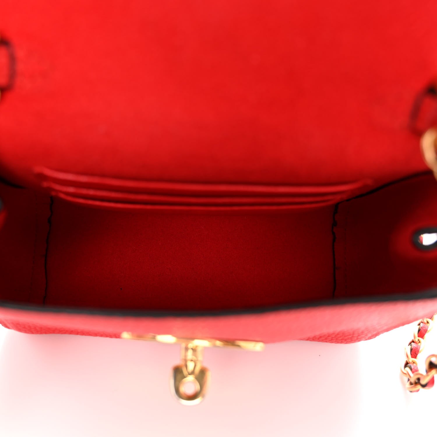 Mulberry Classic Grain Calfskin Mini Lily Fiery Red 5 of 11