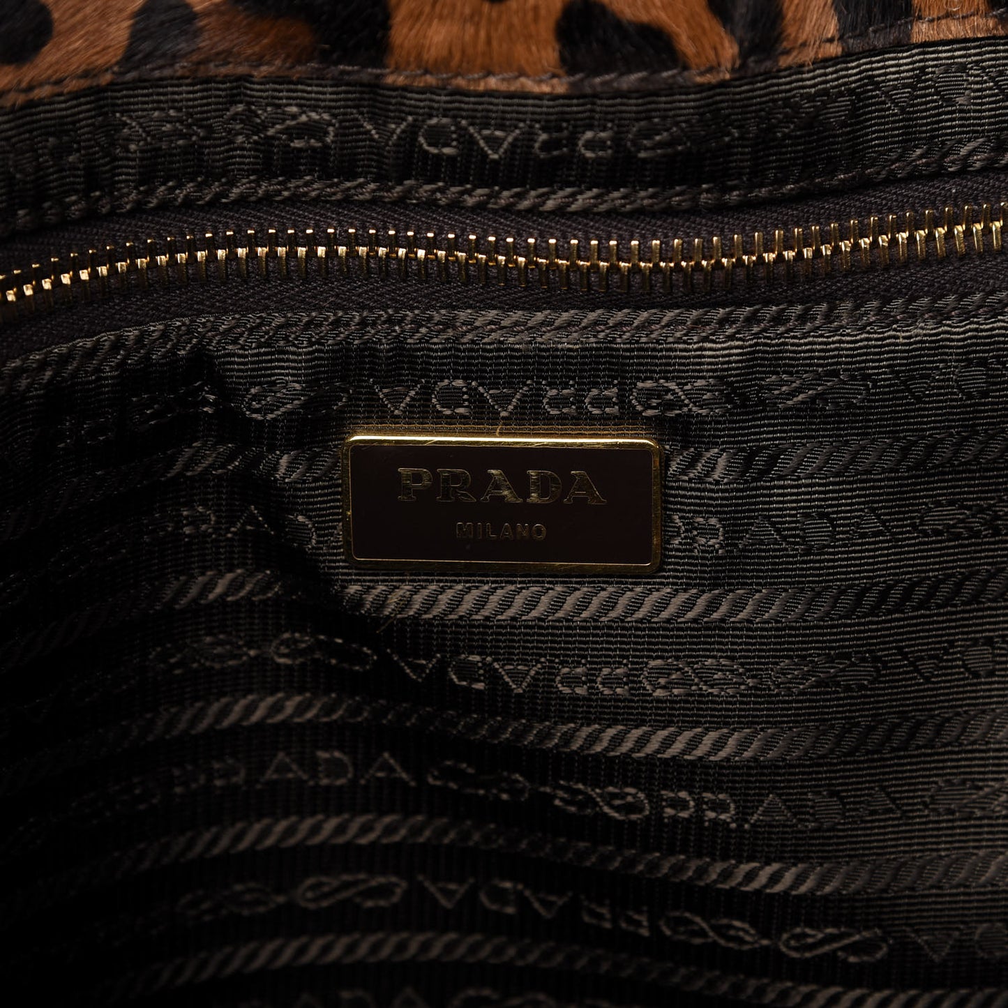 Calf Hair Leopard Print Satchel