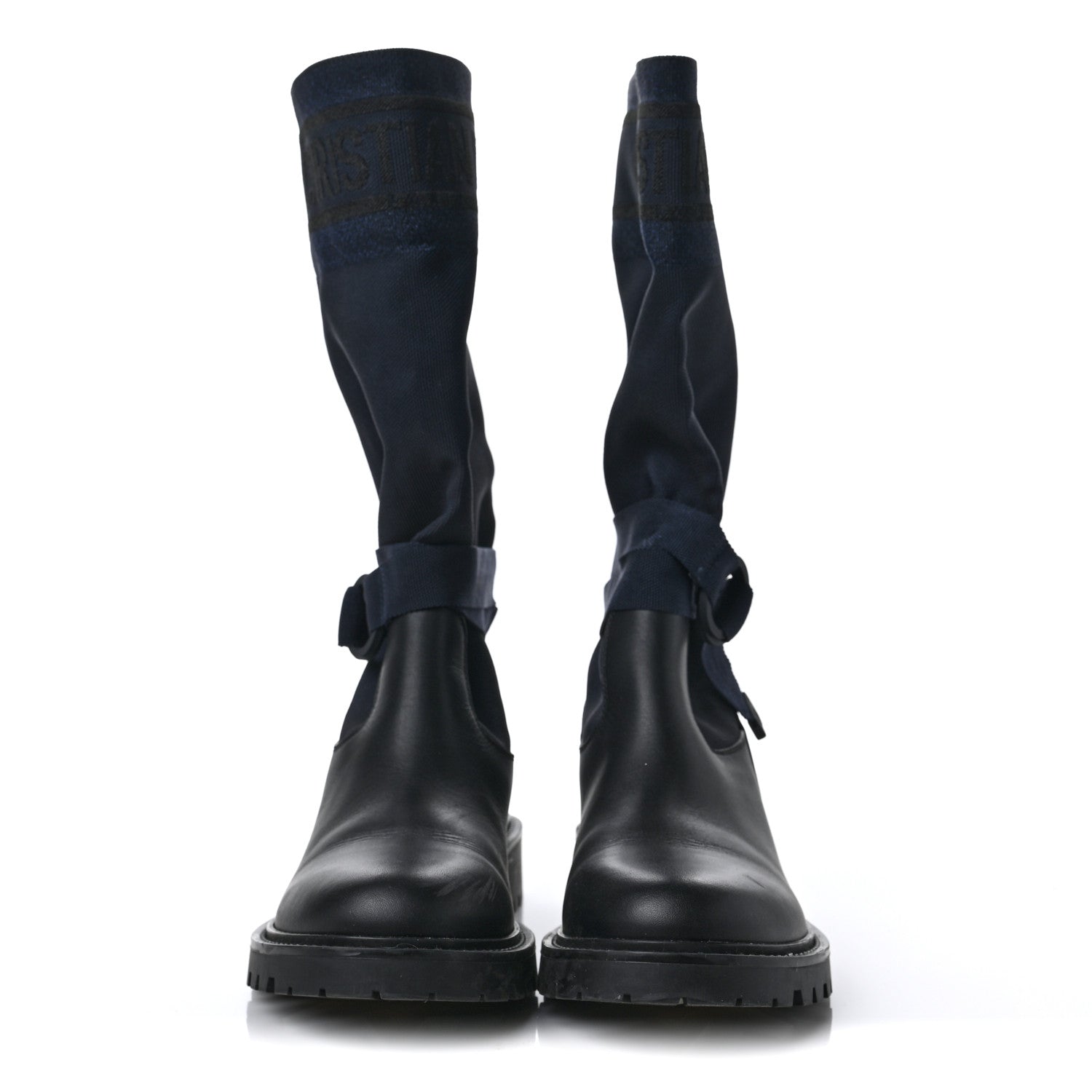 Christian Dior Technical Fabric Calfskin D-Major Boots 39.5 Black 2 of 6