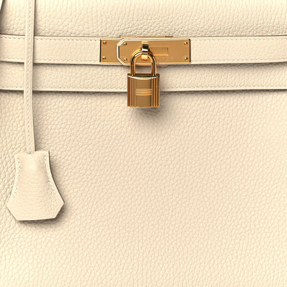 Hermes Taurillon Clemence Kelly Retourne 28 Craie 8 of 11