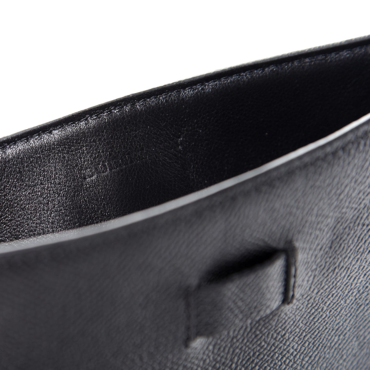 London Grainy Calfskin Tuffley iPad Sleeve Black
