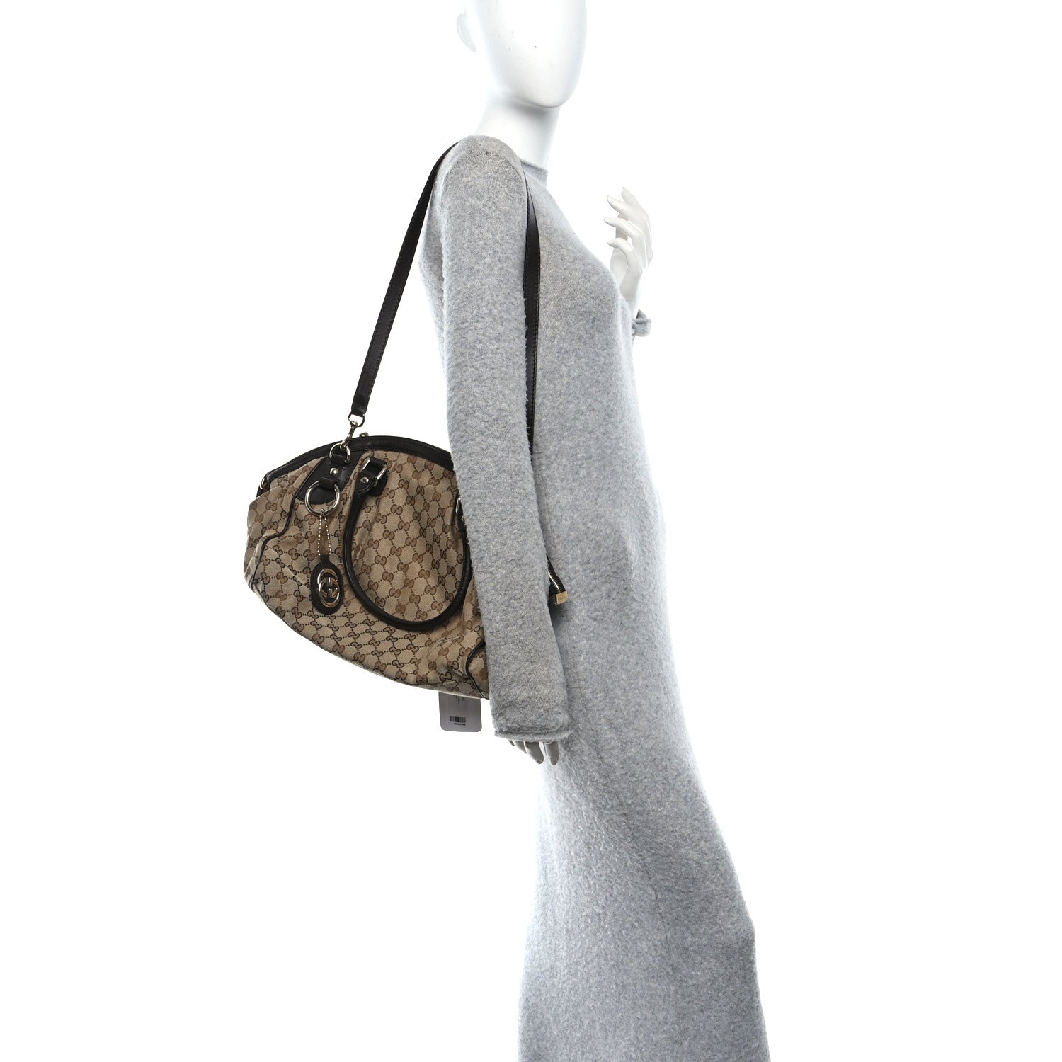 Gucci Monogram Medium Sukey Boston Bag Brown 2 of 10