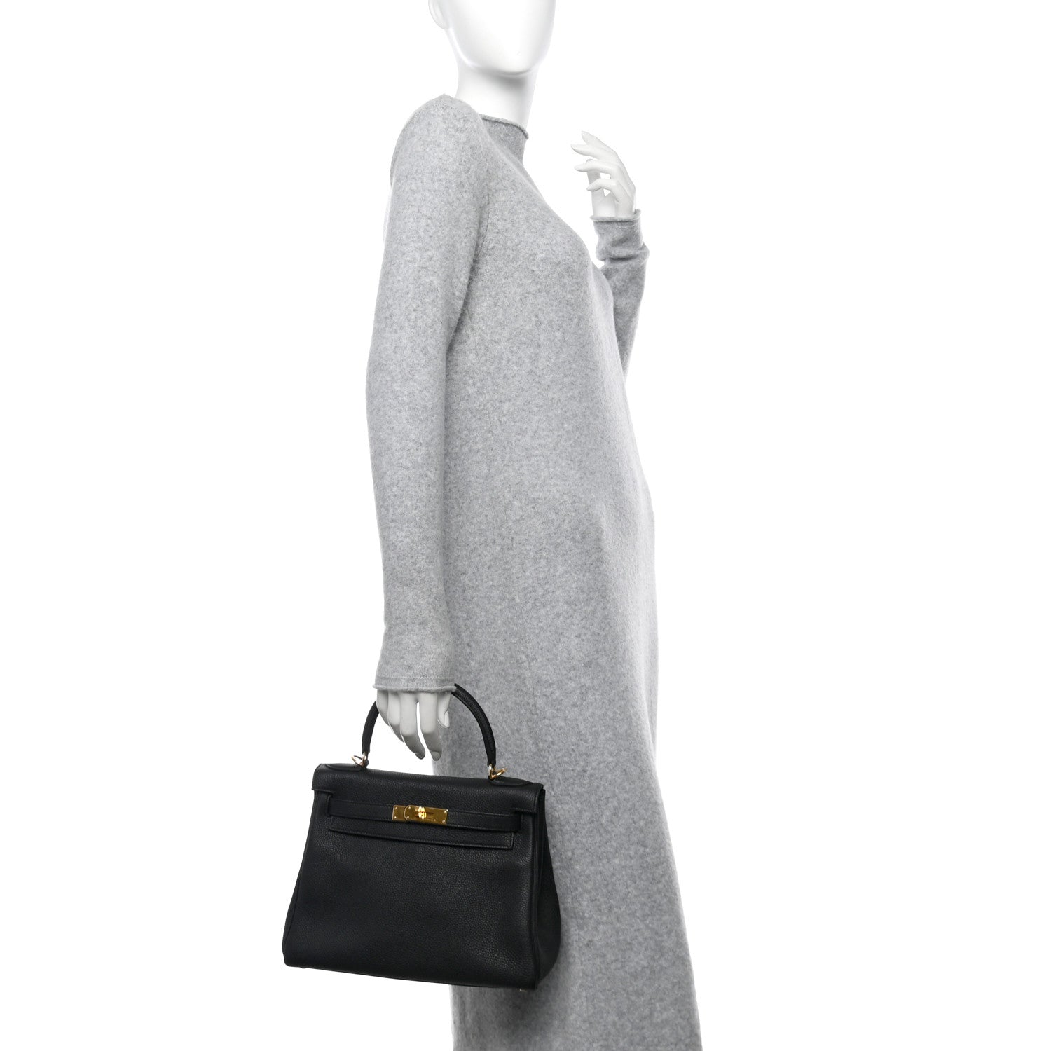 Hermes Togo Kelly Retourne 28 Black 2 of 15