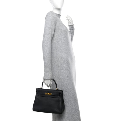 Hermes Togo Kelly Retourne 28 Black 2 of 15