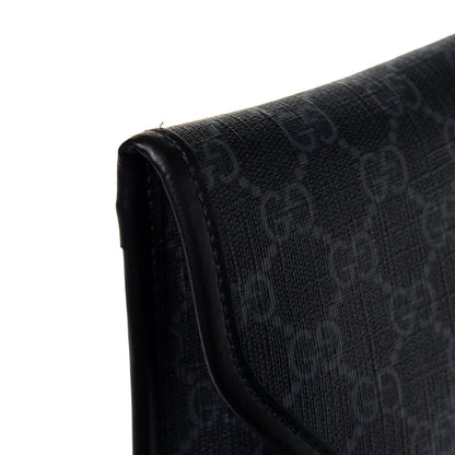 Gucci GG Supreme Monogram Web Medium Messenger Bag Black Grey 5 of 7
