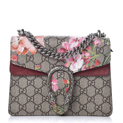 Gucci GG Supreme Monogram Blooms Mini Dionysus Shoulder Bag Beige Multicolor Dry Rose 1 of 7