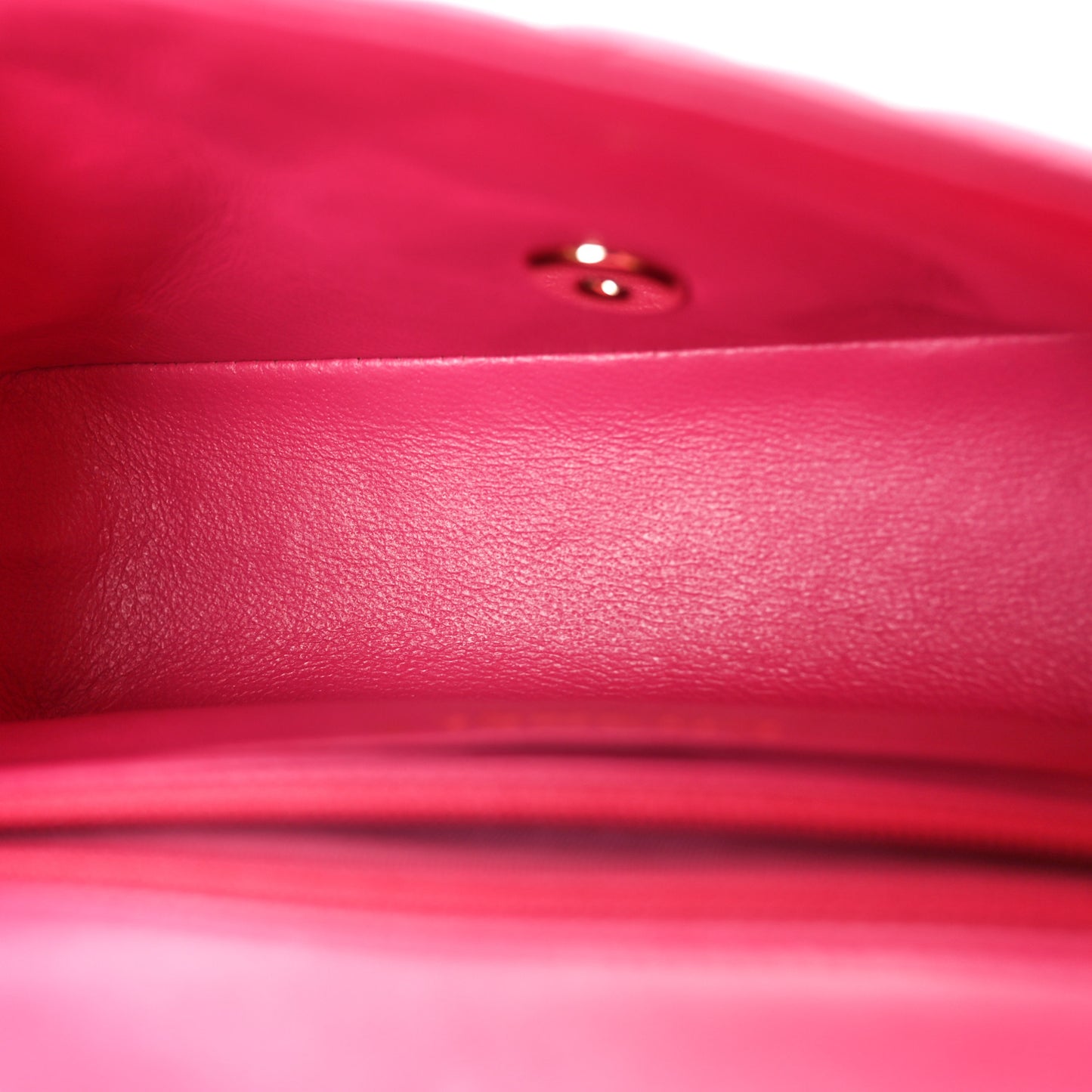 Lambskin Quilted Mini Rectangular Flap Pink