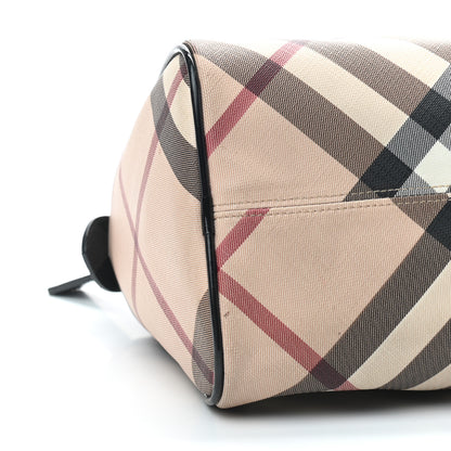 Burberry Nova Check Patent Small Chester Bowling Bag Black 6 of 7