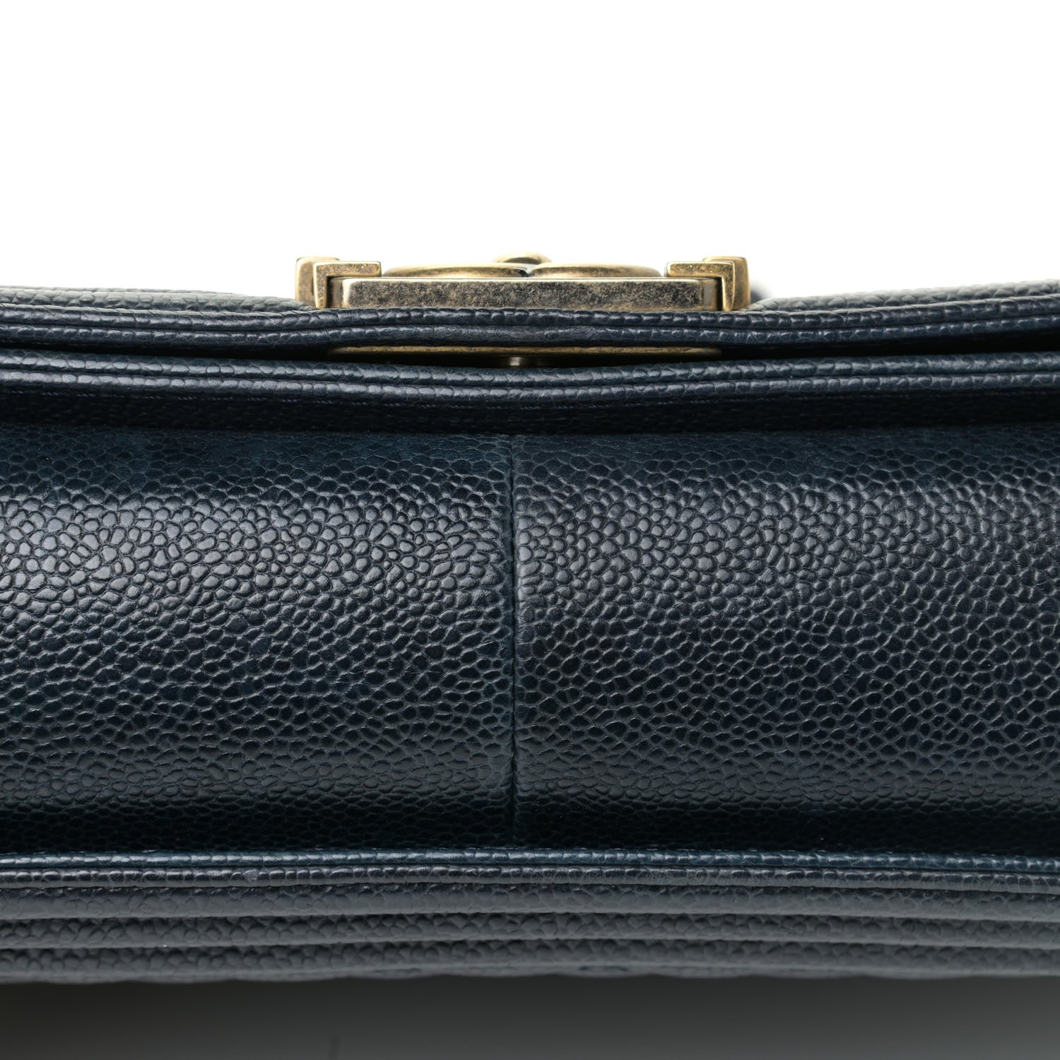 Chanel Caviar Quilted Large Boy Flap Blue 18 of 20